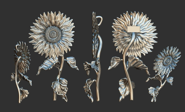 Sunflower Pendant