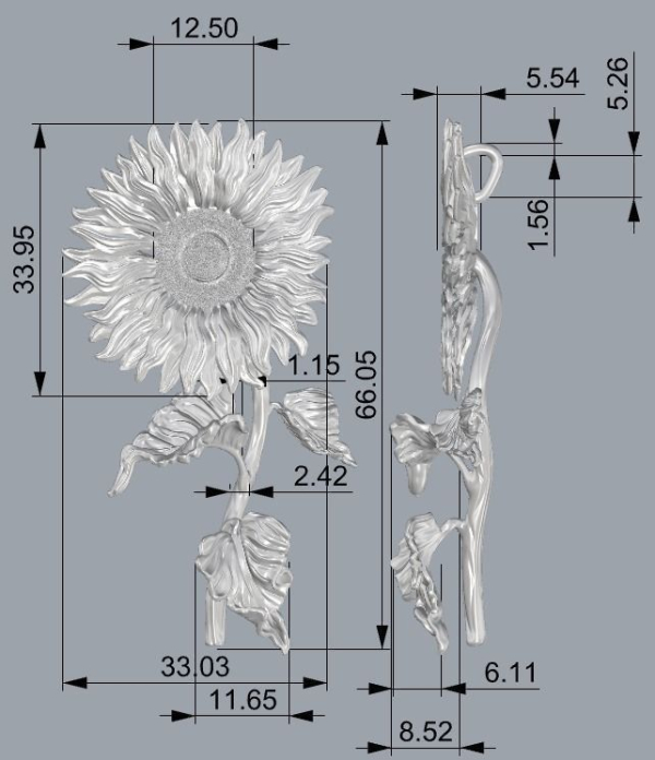 Sunflower Pendant