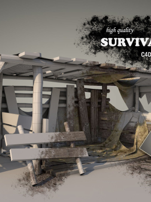 survival-tent-v4-3d-model-obj-3ds-fbx-c4d-blend-dae