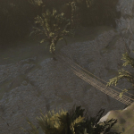Suspension rope bridge animated
