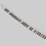 Suspension rope bridge animated