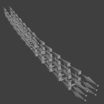 Suspension rope bridge animated
