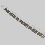 Suspension rope bridge animated