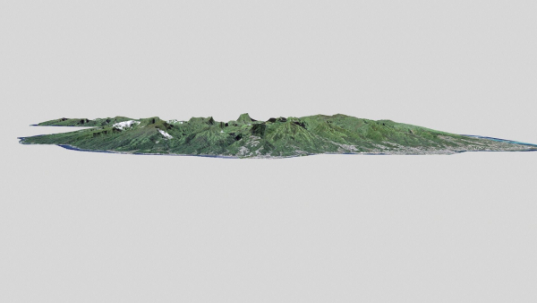 Tahiti island in French Polynesia