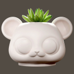 TEDDY HEAD PLANT POT for 3D Printing - Planter