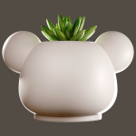 TEDDY HEAD PLANT POT for 3D Printing - Planter