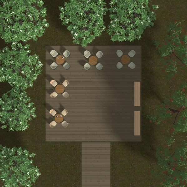 Terrace in the park 24L01