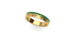 texture leaf ring