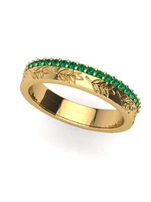 texture-leaf-ring-3d-model-obj-stl-3dm
