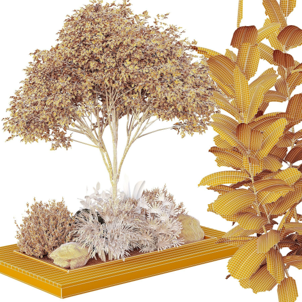 Tree and bush garden box outdoor VOL 37