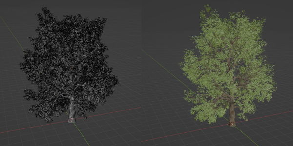 Tree for landscape vol 229-Blender