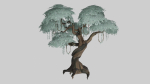 Tree set Low-poly 3D model