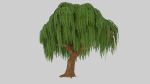 Tree set Low-poly 3D model