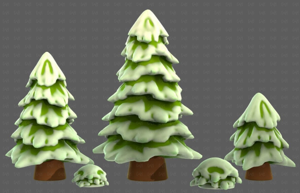 Trees Cartoon V37
