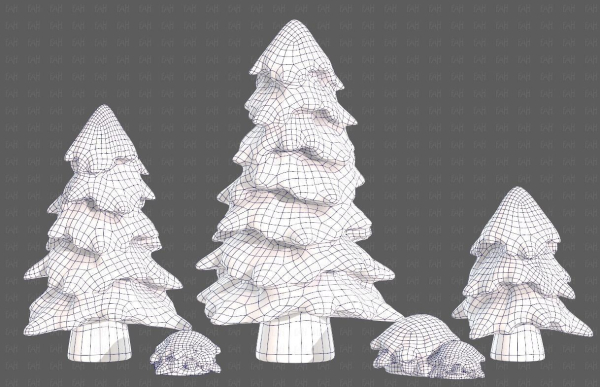 Trees Cartoon V37