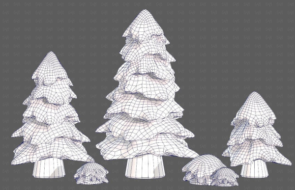 Trees Cartoon V37