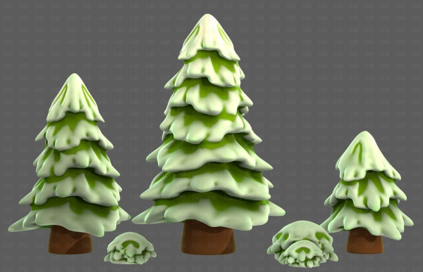 Trees Cartoon V37