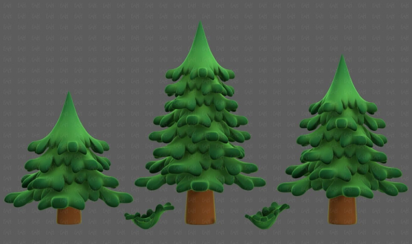 Trees Cartoon V40