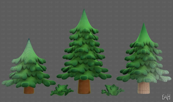 Trees Cartoon V40