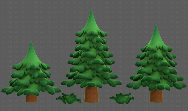Trees Cartoon V40