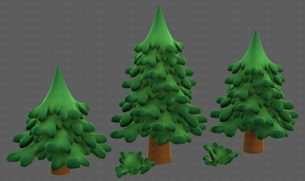 Trees Cartoon V40