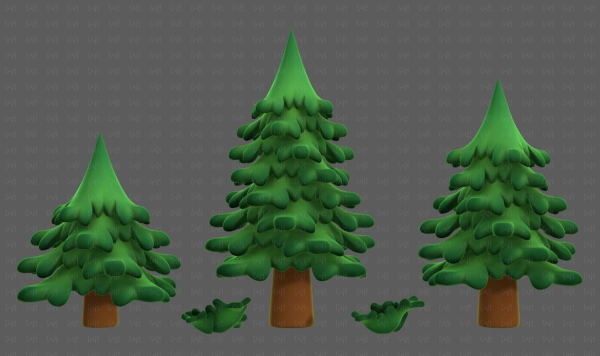 Trees Cartoon V40
