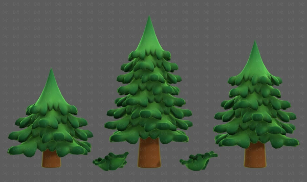Trees Cartoon V40