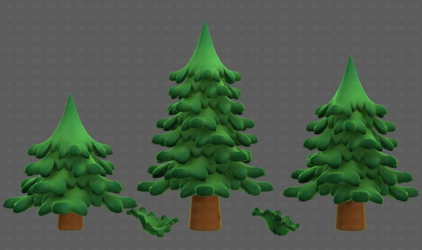 Trees Cartoon V40