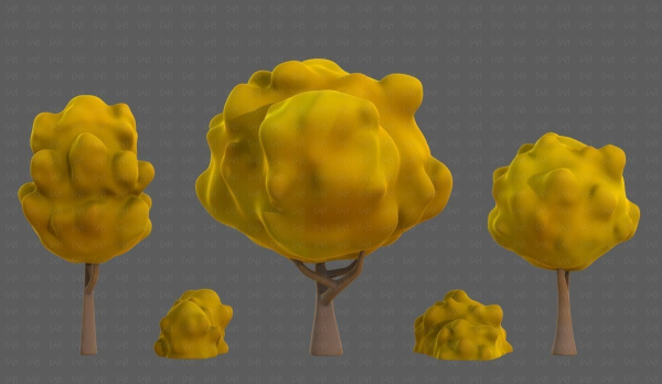 Trees Cartoon V61