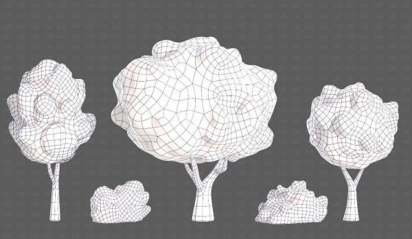 Trees Cartoon V61