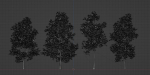 Trees collection vol 189-Blender