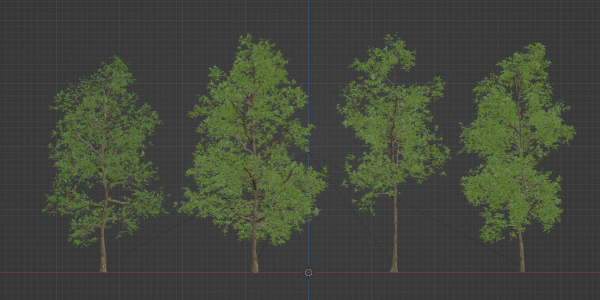 Trees collection vol 189-Blender