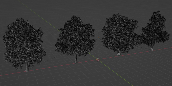 Trees collection vol 238-Blender