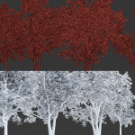 Trees collection vol 247-3dmodel