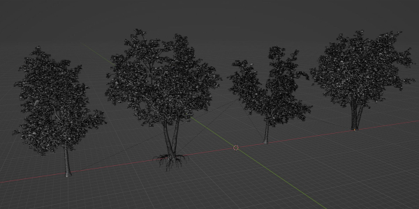 Trees collection vol 247-Blender