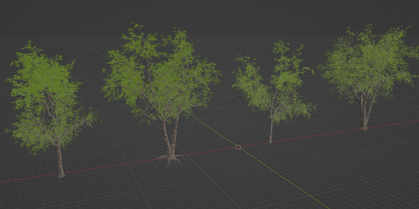 Trees collection vol 247-Blender