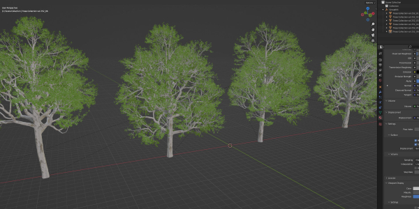 Trees Collection vol 252-3dsmax-blender