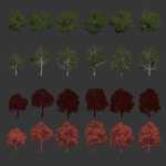 Trees Collection vol 252-3dsmax-blender