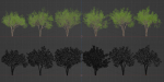 Trees for landscape collection vol 204-Blender