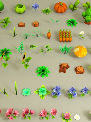 tress-3d-model-low-poly-obj