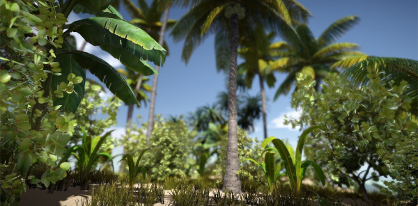 Tropical Plants For Game Engines UE4 asset and Unity3d asset ST
