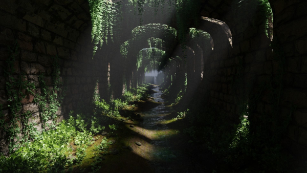 Tunnel Ruins Scene