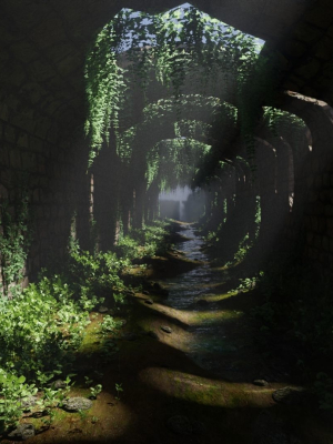 Tunnel Ruins Scene