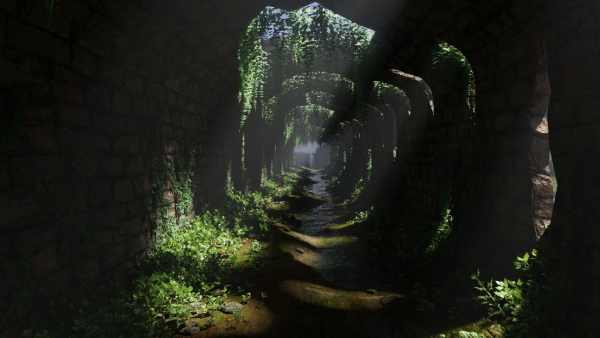 Tunnel Ruins Scene