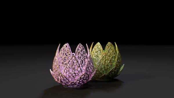 Vase lilies