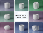 Vase pot planter pack - 8 pot flowers