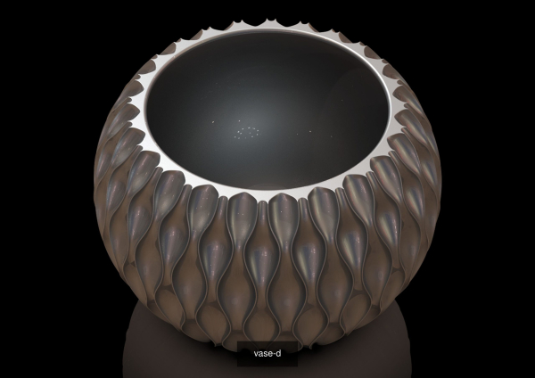 vasecollection vase with wavy lines