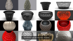 vasecollection vase with wavy lines