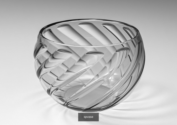 vasecollection vase with wavy lines