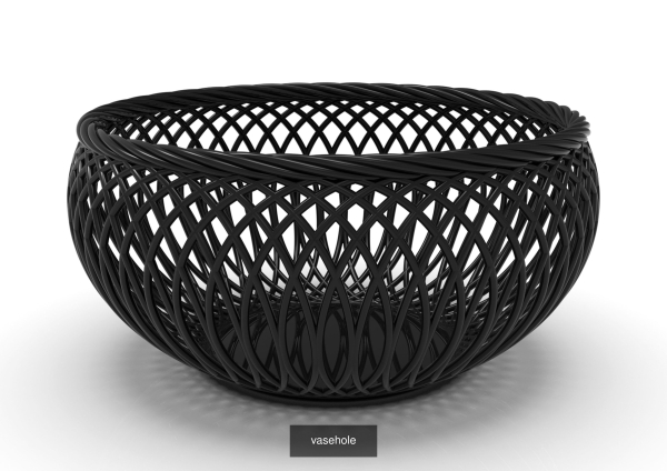 vasecollection vase with wavy lines